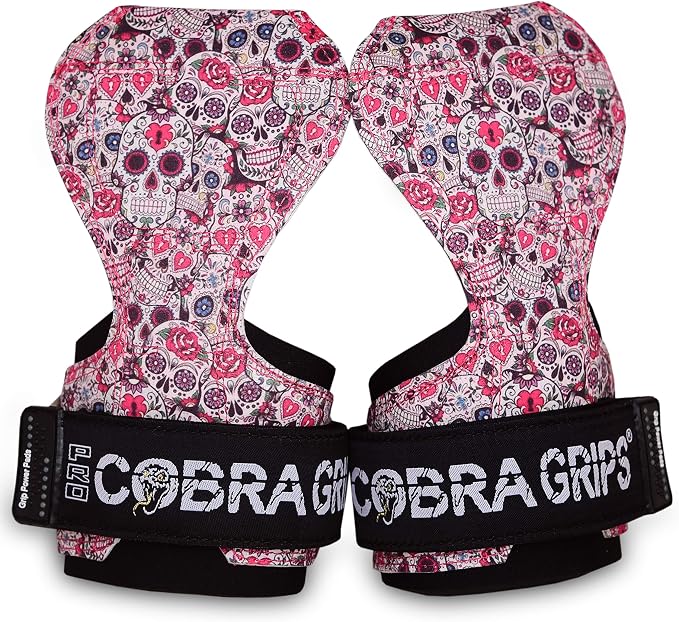 Cobra Grips Weight Lifting Gloves with Adjustable Neoprene Padded Wrist Wraps - Heavy Duty Alternative to Power Lifting Hooks for Deadlifts