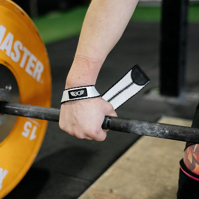 WARM BODY COLD MIND V1 Lifting Wrist Straps for Olympic Weightlifting - Rated at 660 lb - Hand Wraps for Powerlifting, Weight Lifting, Bodybuilding Functional/Cross Training, Deadlift Gym Bar, Cotton
