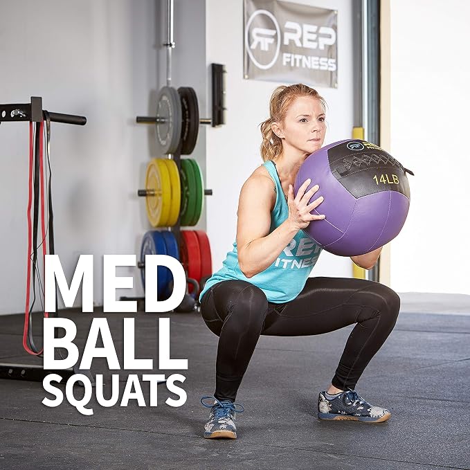 REP Weighted Slam Balls for Home Gym Fitness | 5-30 lb Soft Textured Medicine Ball Sizes | Heavy Sand-Filled Workout Weights for Strength, Core Training, Crossfit, Conditioning & Slam Ball Exercises