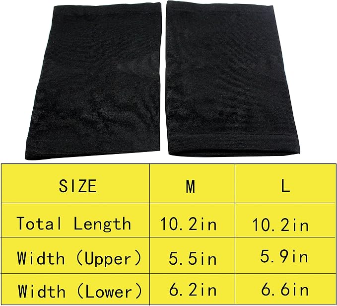 JUMISEE (One Pair Cotton Knee Sleeves for Knee Support, Circulation Improvement & Pain Relief Compression Knee Brace