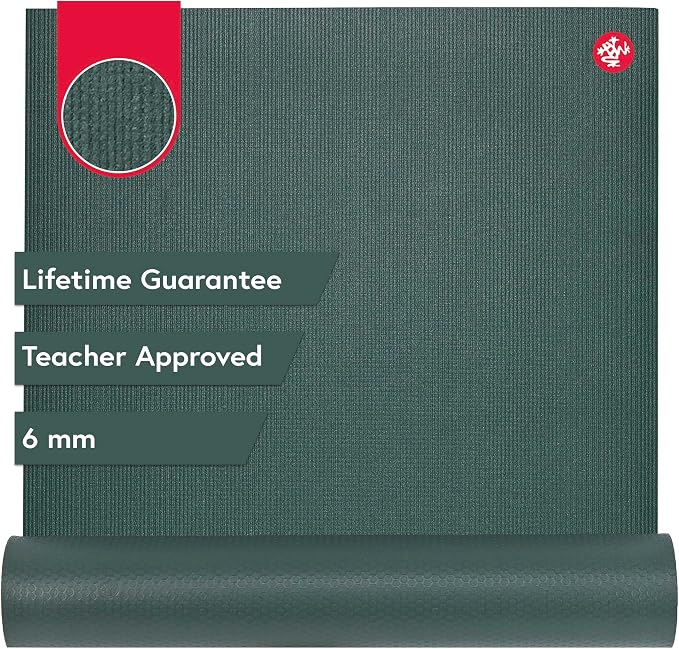 Manduka PRO Yoga Mat - 6mm | Lifetime Durability | Hygienic Construction | Premium Studio Quality | Teacher Approved