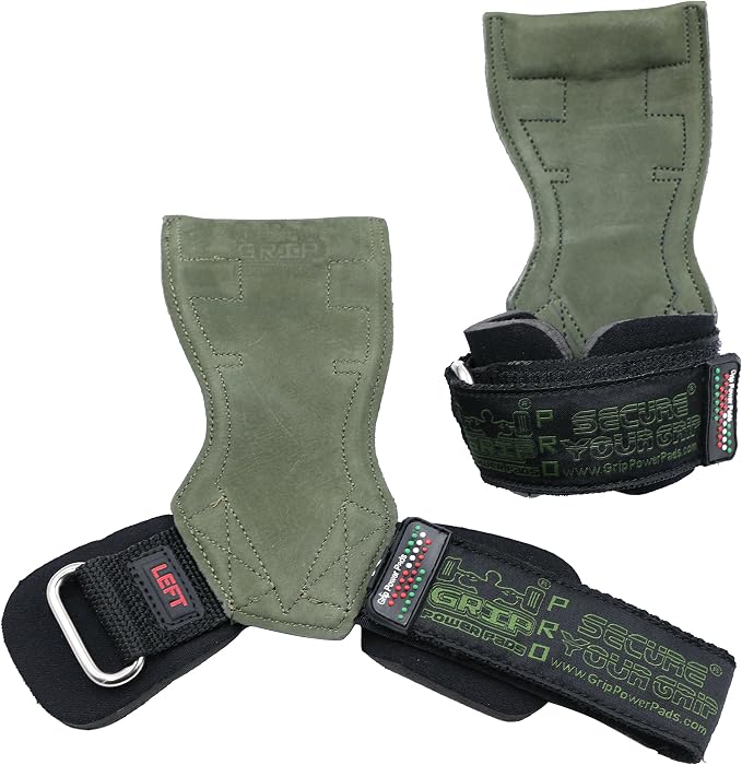 Lifting Grips PRO Weight Gloves Heavy Duty Barbell Gymnastics Straps Alternative to Power Hooks Deadlifts Adjustable Neoprene Padded Wrist Wrap