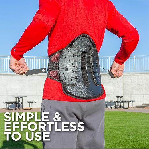 BraceAbility Lumbar Decompression Back Brace - Adjustable Semi-Rigid Lumbosacral Corset Belt for Discectomy, Laminectomy, Disc Injury, Back Muscle Spasms, Pre and Post Spine Surgery Protection (Small)