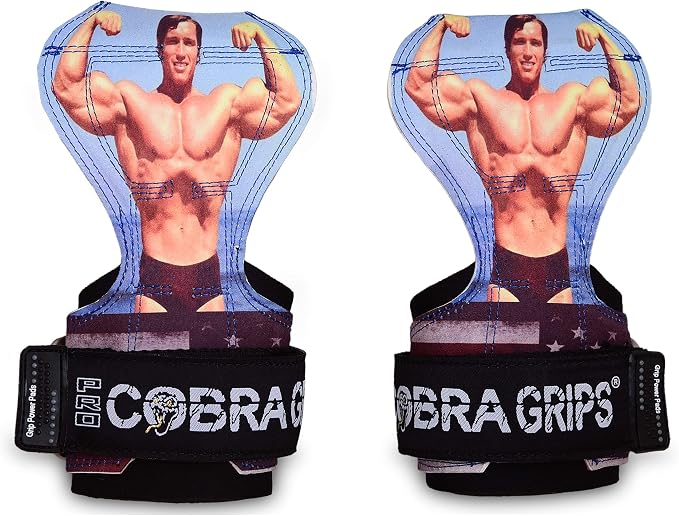Cobra Grips Weight Lifting Gloves with Adjustable Neoprene Padded Wrist Wraps - Heavy Duty Alternative to Power Lifting Hooks for Deadlifts