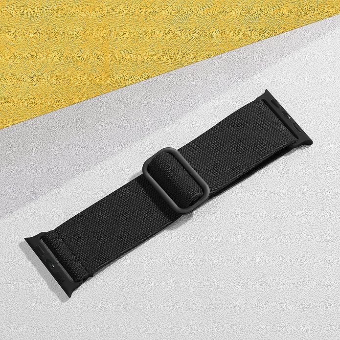 Adorve Stretchy Band Compatible with Apple Watch Bands Ultra 3/2/1 49mm 46mm 45mm 44mm 42mm 41mm 40mm 38mm Men Women, Soft Nylon Elastic Braided Strap Fits for iWatch Series 11/10/9/8/7/6/5/4/3/SE3-1