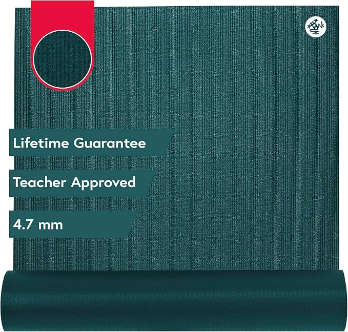 Manduka PROlite Yoga Mat 4.7mm | Lifetime Durability | Hygienic Construction | Teacher Approved