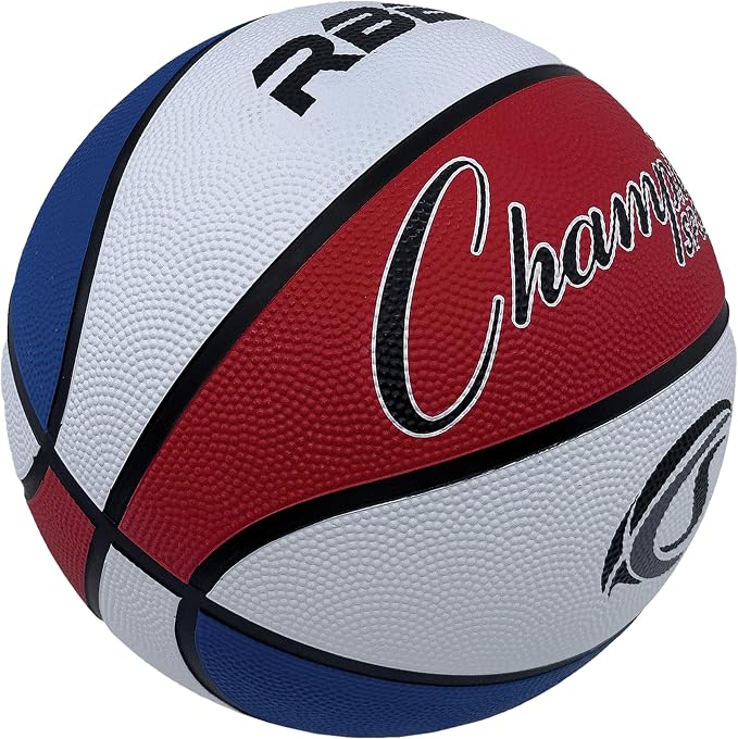 Champion Sports Rubber Basketballs – Durable Indoor & Outdoor Training & Recreational Game Balls, Multiple Sizes & Colors