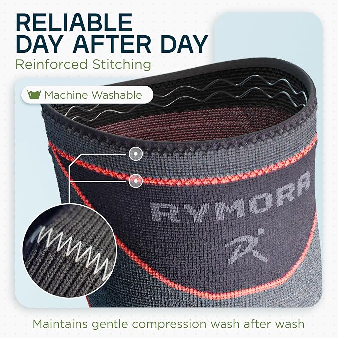 Rymora Knee Supports for Men and Women - Choice of Single or Pair