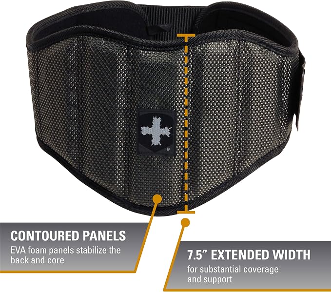 Harbinger Men's Firm Fit 7.5-Inch Contoured Weightlifting Belt