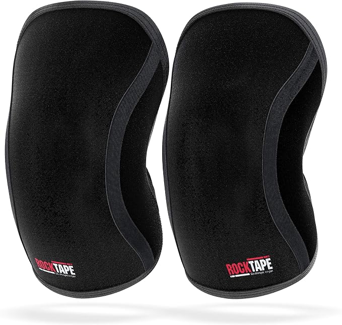 Rocktape Assassins Knee Compression Sleeves, Knee Brace for Weightlifting, Cross Training & Working Out - Reduce Strain & Swelling (2 Sleeves)