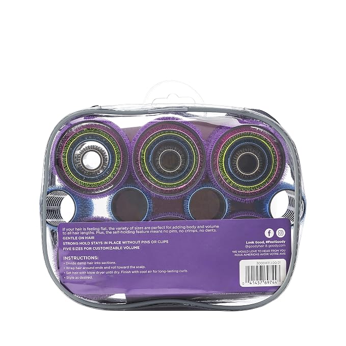 Goody Start Style Finish Self-Holding Hair Roller, Multi Pack, 31 Count