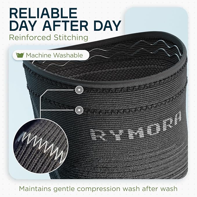 Rymora Knee Supports for Men and Women - Choice of Single or Pair