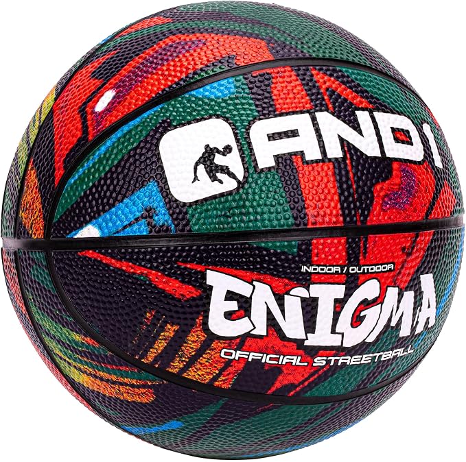 AND1 Mini Basketball Pack Set for Kids (Deflated w/Pump Included): - 7-Inch Premium Youth Size Basketballs, Easy to Grip