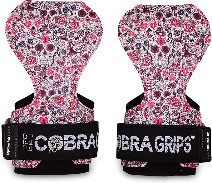 Cobra Grips Weight Lifting Gloves with Adjustable Neoprene Padded Wrist Wraps - Heavy Duty Alternative to Power Lifting Hooks for Deadlifts