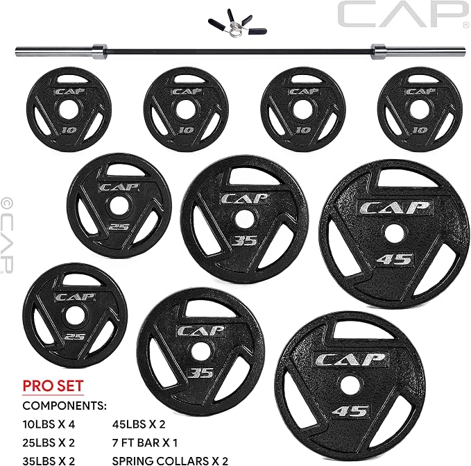 CAP Barbell Starter Olympic Weight Set | Multiple Options
