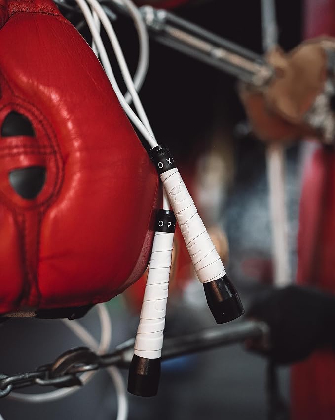BOXROPE, A Jump Rope Made For Boxing, Tangle-Free, 15% Heavier Than A Normal PVC Rope, Boxer Jump Rope, Adjustable, Includes Grip Tapes For More Grip, Skipping Rope for Boxers, Premium Quality
