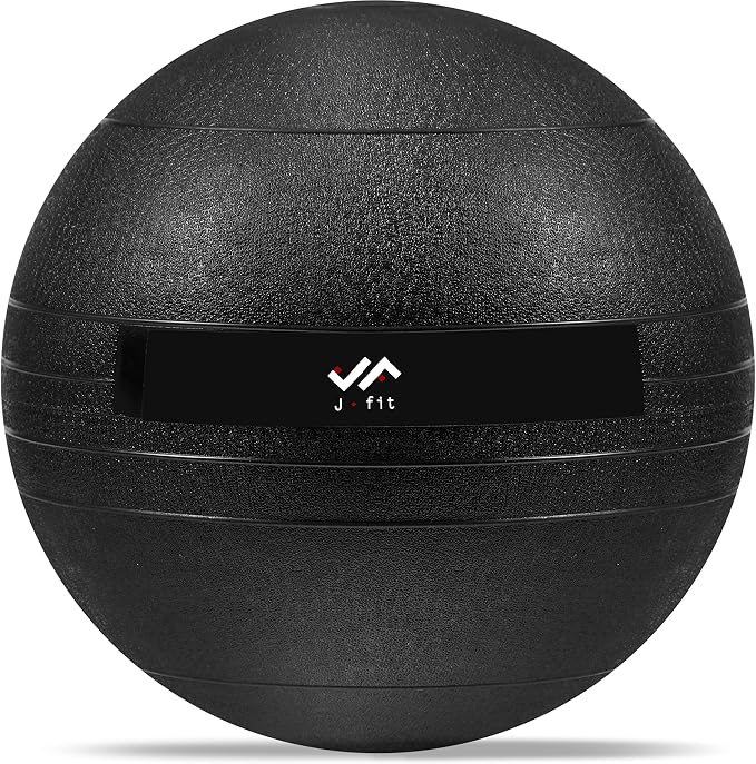 JFIT Slam Ball – Build Strength - Endurance & Power | Superior Grip | Sand-Filled Core | Indoor & Outdoor Use