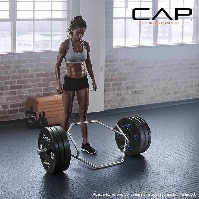 CAP Olympic Trap Bar | Heavy-Duty Hex Shrug & Deadlift Weight Bar
