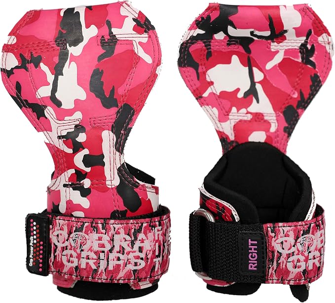 Cobra Grips Weight Lifting Gloves with Adjustable Neoprene Padded Wrist Wraps - Heavy Duty Alternative to Power Lifting Hooks for Deadlifts
