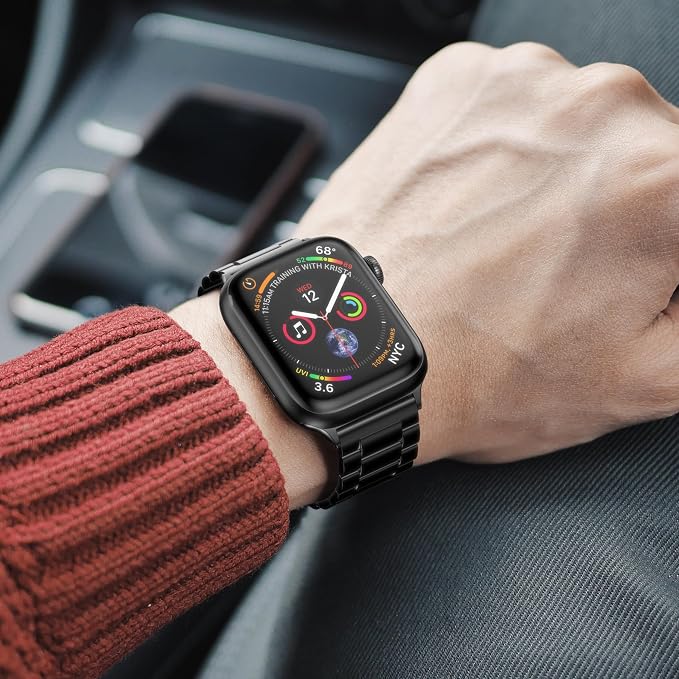 EPULY Metal Band Compatible with Apple Watch Bands for Men 42/44/45/46/49mm | Stainless Steel Strap Suitable for Business Setting & Everyday Wear, Fits iWatch Bands Series 11 10 9 8 7 6 5 4 SE/Ultra3 2 1
