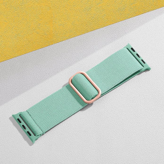Adorve Stretchy Band Compatible with Apple Watch Bands Ultra 3/2/1 49mm 46mm 45mm 44mm 42mm 41mm 40mm 38mm Men Women, Soft Nylon Elastic Braided Strap Fits for iWatch Series 11/10/9/8/7/6/5/4/3/SE3-1