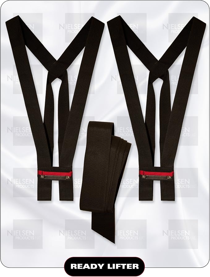 Ready Lifter Shoulder Moving Straps for Furniture, Appliances, Heavy or Bulky Easy to Adjust for Carrying and Lifting Heavy Objects up to 600 LB and 12' Long