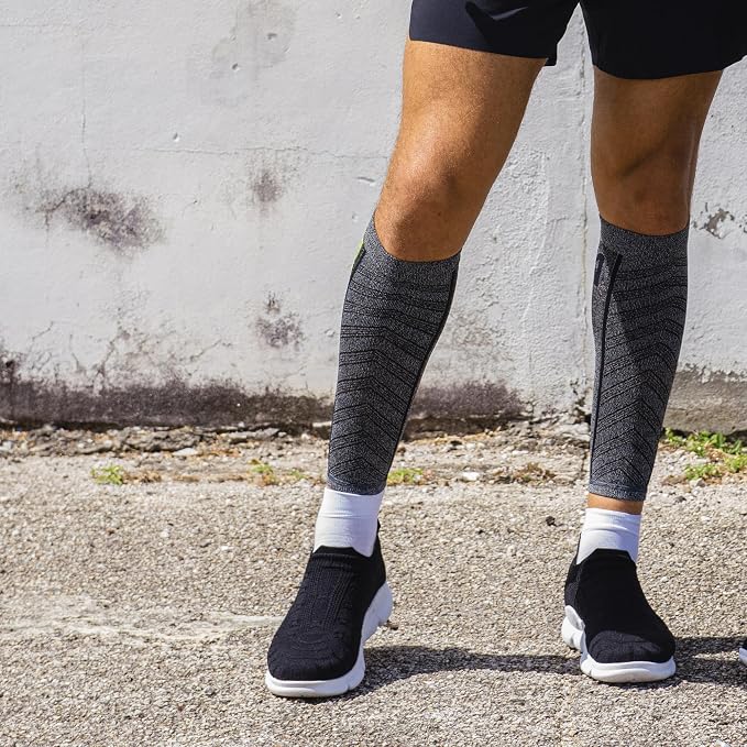 Zensah Featherweight Compression Leg Sleeves - Relieve Shin Splints, Calf Strains