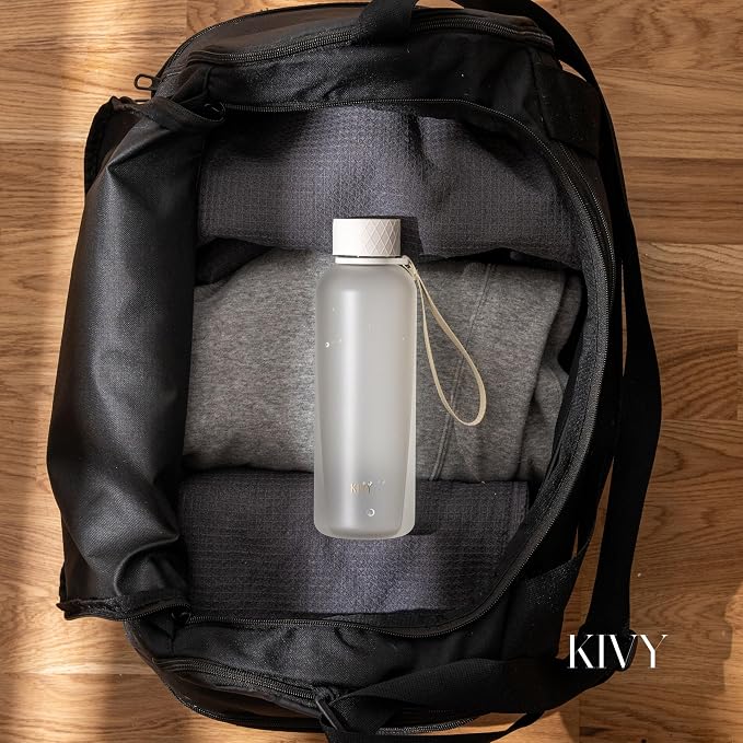 KIVY Slim Water Bottle 22oz [Lightweight & Shatterproof] - Reusable Tritan Water Bottle - Leak Proof Bottle for Women & Men - Water bottle no straw - Dishwasher Safe - BPA Free