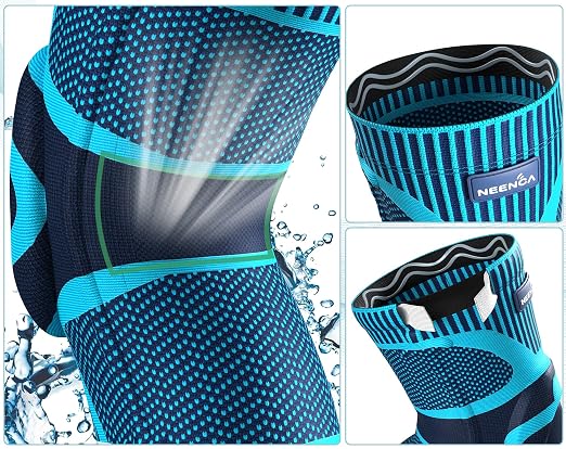 NEENCA Professional Knee Brace, Medical Knee Support for Women & Men Relief | Patented Patella Gel Pad & Side Stabilizers, Compression Sleeve for Knee Pain, Swelling, ACL, PCL, Arthritis, Sports, Workout
