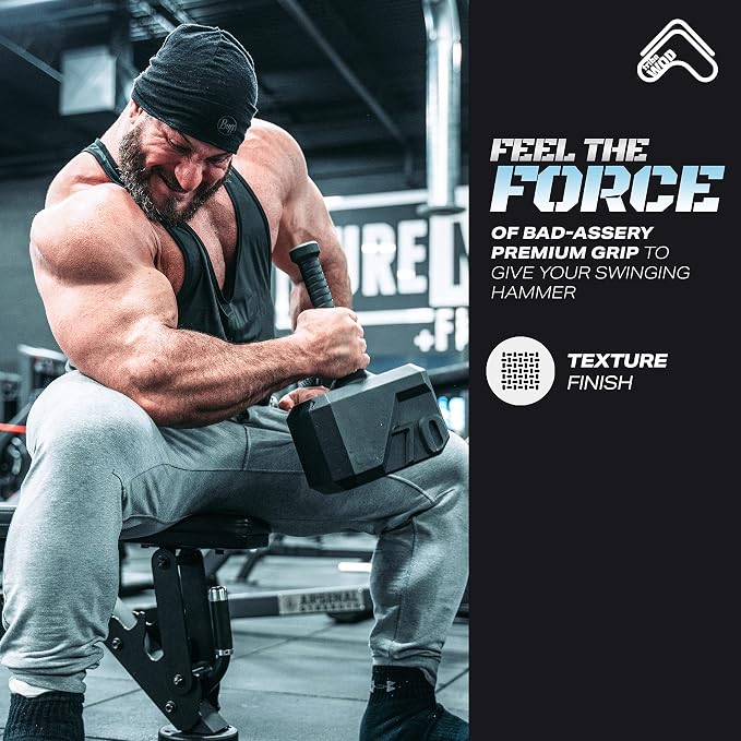 Tribe WOD Hammer Kettlebell 15-70lb + Adjustable | Cross Training Workout Equipment for Muscle Building, Cardio Fitness, Weights for Women & Men | Strength Training Kettlebells- New