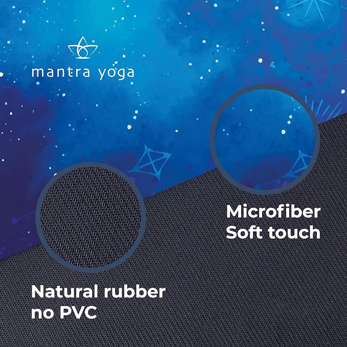 Mantra Yoga Travel PRO 1.5mm with Knee Pad - Foldable Fitness & Exercise Mat with Bag | Lightweight, Compact & Eco-Friendly | Non-Slip & Washable | For All Types of Yoga | 72" L x 24" W | 2.6 lbs