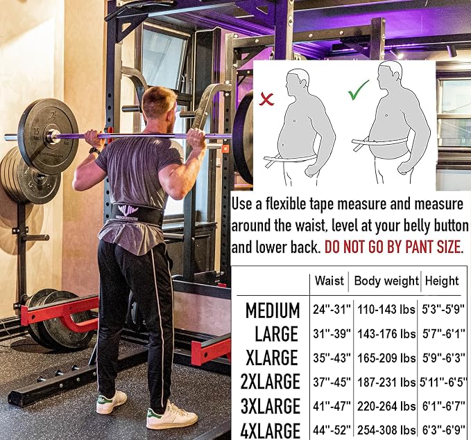Premium Weight Lifting Belt with Lifting Straps, Gym Weightlifting Belt for Men and Women, perfect for Squat, Powerlifting, Crossfit and Deadlifting M-4XL + V-Strength Workout App