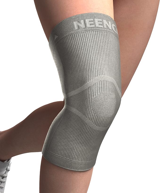 NEENCA Ultra-thin Knee Sleeve for Knee Pain, Lightest Knee Compression Sleeve with Graphene Ions Infused Fabric for Pain Relief, Swelling, Arthritis, Poor Circulation, Running, Sport
