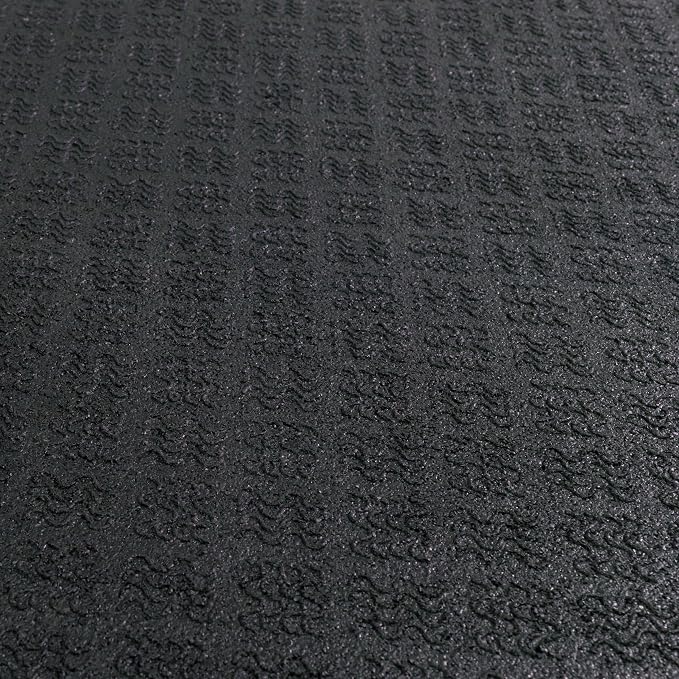 Mohawk Home Heavy Duty Rubber Stall Mat - Gym Floor- Under Dog Crate - All Purpose Utility 3' x 4' - 1/2" Thick - Diamond Texture