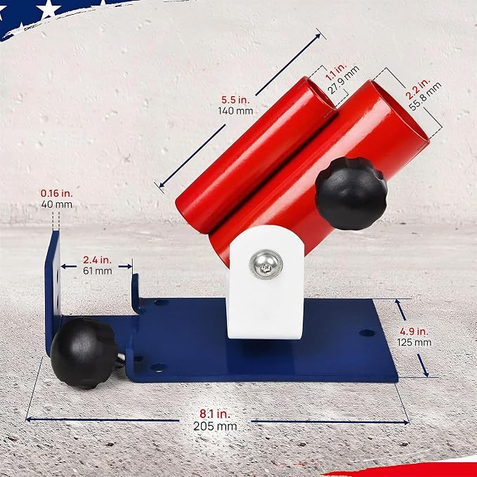 Yes4All Exercise Machine Adjustable T Bar Row Attachment, D Row Handle/Landmine Handle Attachment with Textured Rubber Handles