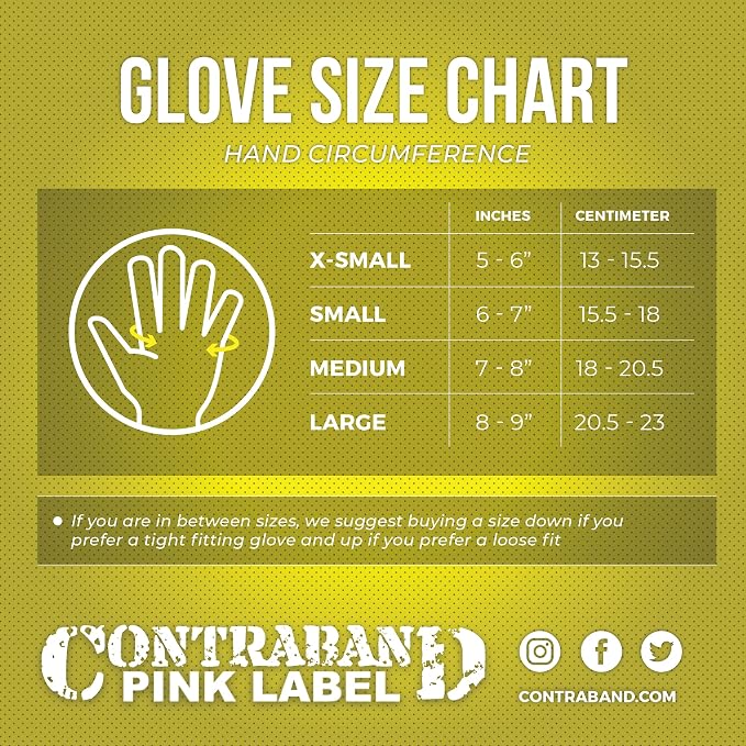 Contraband Pink Label 5237 Womens Designer Workout Gloves | Sugar Skull Print w/Grip-Lock™ Padding (Yellow, Medium)