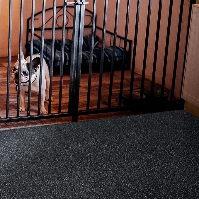 Heavy Duty Horse Stall Mats - Stable Mats, Durable 3/4 in. Thick Rubber Flooring - Solid Black - 3.5' x 6' Mat for Stables, and More - 42 in. x 72 in. Stall Mat