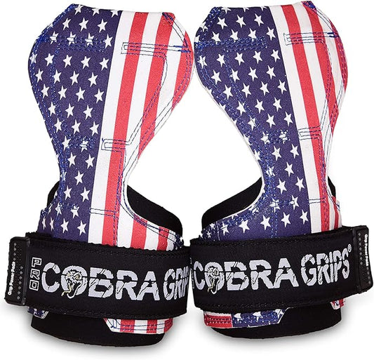 Cobra Grips Weight Lifting Gloves with Adjustable Neoprene Padded Wrist Wraps - Heavy Duty Alternative to Power Lifting Hooks for Deadlifts