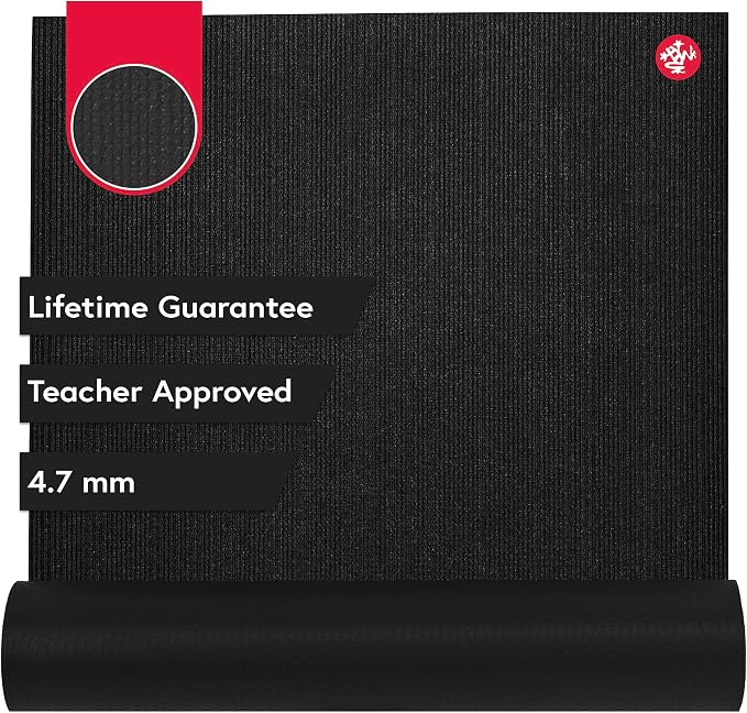 Manduka PROlite Yoga Mat 4.7mm | Lifetime Durability | Hygienic Construction | Teacher Approved