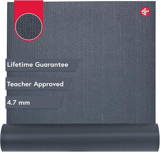 Manduka PROlite Yoga Mat 4.7mm | Lifetime Durability | Hygienic Construction | Teacher Approved