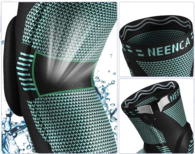 NEENCA Knee Brace for Knee Pain Relief, Medical Knee Support with Patella Pad & Side Stabilizers, Compression Knee Sleeve for Meniscus Tear, ACL, Arthritis, Joint Pain, Runner, Sport- FSA/HSA APPROVED | Patented Patella Gel Pad & Side Stabilizers, Comp...
