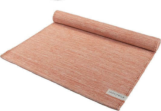Jade Yoga Organic Cotton Hand Loomed Yoga Mat 72" Indigo