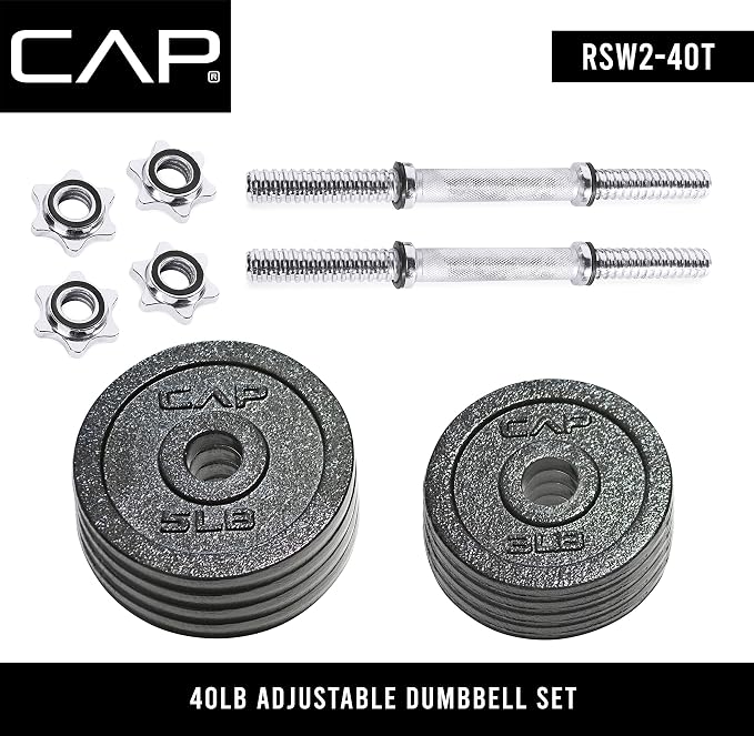 Cap Barbell Adjustable Dumbbell Weight Set | Multiple Options