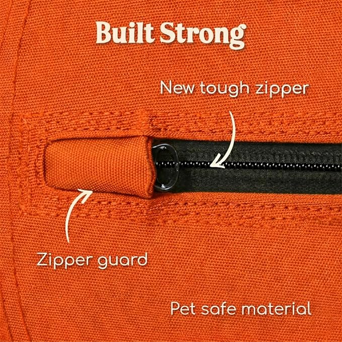 Race&Herd 18" Herding Ball for Dogs — Balls for Dog Toys (Tangerine) | Small Herding Ball for Mini Australian Shepherd, Border Collie, Corgi & Frenchie, Instinct-Driven Outdoor Exercise