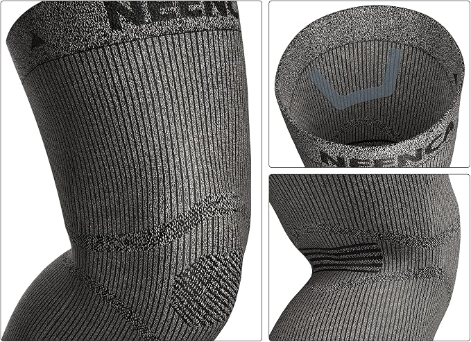 NEENCA Ultra-thin Knee Sleeve for Knee Pain, Lightest Knee Compression Sleeve with Graphene Ions Infused Fabric for Pain Relief, Swelling, Arthritis, Poor Circulation, Running, Sport