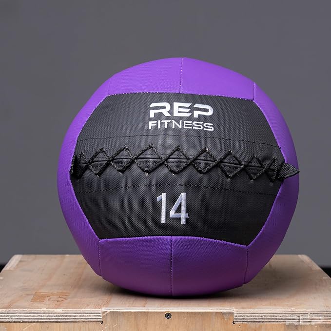 REP Weighted Slam Balls for Home Gym Fitness | 5-30 lb Soft Textured Medicine Ball Sizes | Heavy Sand-Filled Workout Weights for Strength, Core Training, Crossfit, Conditioning & Slam Ball Exercises