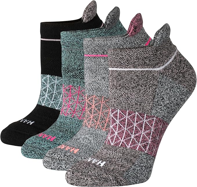 Hanes Women's Socks, 4-pack, Absolute Active Cushioned Moisture-wicking Best Women's Socks, Crew, Ankle and No Show