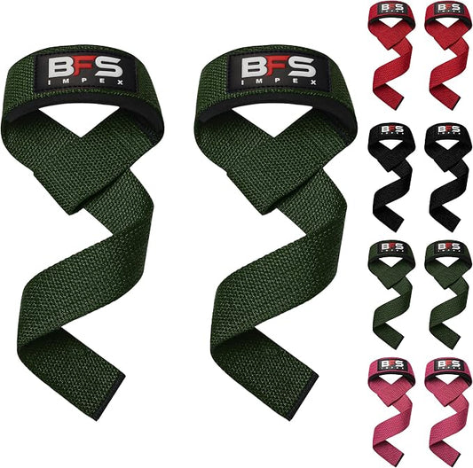 Lifting Straps for Weightlifting, Weightlifting Cotton Straps with Neoprene Padding for Men women Gym Wrist Straps for Bodybuilding powerlifting, Strength Training and Deadlifting