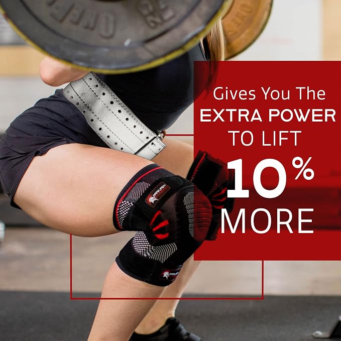 Dark Iron Fitness Genuine Leather Weightlifting Belt, 4 Inch Wide for Men Women with Double Prong Buckle Reinforced Stitching, Powerlifting Deadlift Squat Training Core Support Gym Strength Workout