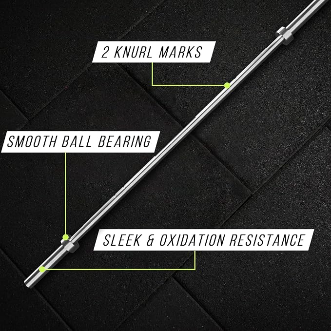 Olympic Training Barbell 6FT, 15lb Weight, 300LBS Capacity